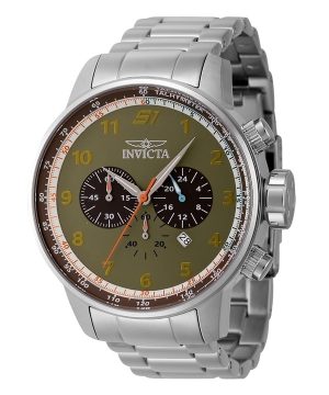 Reloj Invicta S1 Rally Cronógrafo de acero inoxidable con esfera verde de cuarzo 44951 100M para hombre