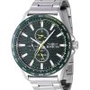 Reloj Invicta Racing de acero inoxidable con esfera verde y cuarzo 47549 para hombre