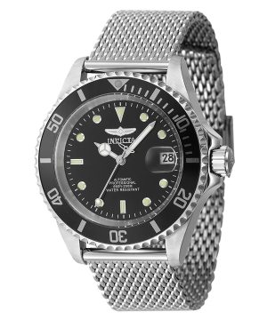 Reloj automático para hombre Invicta Pro Diver de acero inoxidable con esfera negra 47720 200M