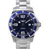 Reloj automático para hombre Longines Hydroconquest de acero inoxidable con esfera azul y efecto rayos de sol L3.781.4.96.6 300M