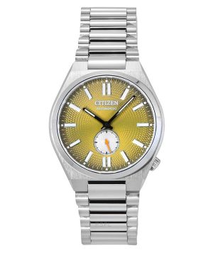 Reloj automático Citizen Tsuyosa Small Second de acero inoxidable con esfera verde texturizada NK5010-51X para hombre