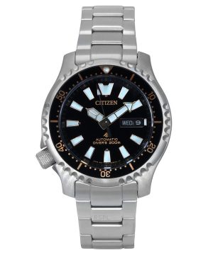 Reloj automático Citizen Promaster Marine de edición limitada con esfera negra para buceo, NY0160-66E, 200 m, para hombre, con c