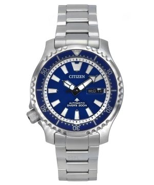 Reloj de buceo automático Citizen Promaster Marine de edición limitada con esfera azul NY0161-63L 200M para hombre con correa ad