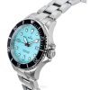 Reloj de cuarzo Ratio FreeDiver de acero inoxidable con zafiro y esfera azul hielo RTFL807 200M para mujer