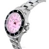 Reloj de cuarzo Ratio FreeDiver de acero inoxidable con zafiro y esfera rosa caramelo RTFL809 200M para mujer