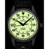 Ratio Skysurfer Pilot Reloj para hombre con esfera luminosa completa de cuero automático RTS324 200M