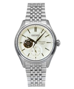 Reloj Seiko Presage Classic Shiro-iro automático de acero inoxidable con esfera blanca cálida SPB469J1 100M para hombre