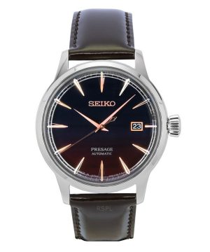 Reloj automático Seiko Presage Cocktail Time Purple Sunset Star Bar de edición limitada con esfera multicolor SRPK75J1 para homb