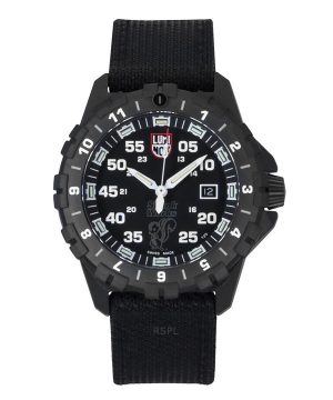 Reloj de cuarzo Luminox F117 Nighthawk Skunk Works Heritage Pilot con correa de Kevlar y esfera negra XA.6442.H.SET 200M para ho