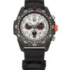 Reloj de buceo Luminox Bear Grylls Survival Master con correa de caucho y esfera plateada de cuarzo XB.3748 300M para hombre