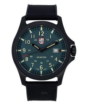 Reloj de cuarzo Luminox Atacama Field con correa de caucho y esfera verde XL.1977 100M para hombre