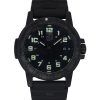 Reloj de cuarzo Luminox Leatherback Sea Turtle Giant con correa de PU y esfera negra XS.0330 100M para hombre