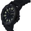 Reloj de cuarzo Luminox Leatherback Sea Turtle Giant con correa de PU y esfera negra XS.0330 100M para hombre