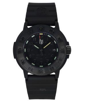 Reloj de buceo de cuarzo Luminox Original Navy Seal con correa de caucho y esfera negra XS.3001.EVO.BO.S 200M para hombre