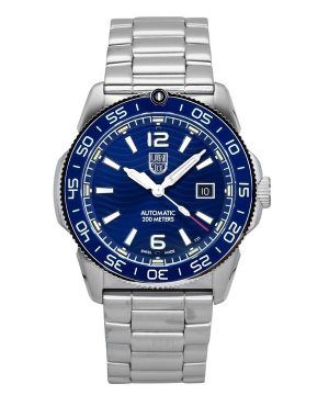 Luminox Pacific Diver - Reloj automático XS.3104 200M para hombre, acero inoxidable, esfera azul