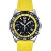 Reloj cronógrafo Luminox Pacific Diver con correa de caucho y esfera negra de cuarzo XS.3145.SET 200M para hombre