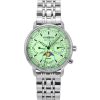 Reloj Zeppelin LZ 14 Marine Moon Phase de acero inoxidable con esfera verde de cuarzo 8637M4 para mujer