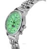 Reloj Zeppelin LZ 14 Marine Moon Phase de acero inoxidable con esfera verde de cuarzo 8637M4 para mujer