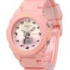 Reloj analógico digital Casio Baby-G con correa de resina y esfera rosa de cuarzo BGA-320-4A1 100M para mujer