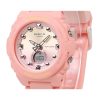 Reloj analógico digital Casio Baby-G con correa de resina y esfera rosa de cuarzo BGA-320-4A1 100M para mujer