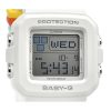 Reloj Casio Baby-G Plus Digital BGD-10L-7 de cuarzo con correa de resina blanca, 100 m, para mujer, con presillas de correa adic