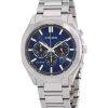 Reloj Citizen Eco-Drive Cronógrafo de acero inoxidable con esfera azul CA4590-81L 100M para hombre