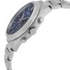 Reloj Citizen Eco-Drive Cronógrafo de acero inoxidable con esfera azul CA4590-81L 100M para hombre