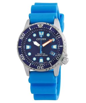 Reloj Citizen Promaster Dive Eco-Drive EO2028-06L 200M para hombre con correa de poliuretano y esfera azul