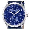 Reloj Festina Retro multifunción con correa de piel y esfera azul de cuarzo F16573-7 para hombre