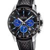 Festina Timeless Cronógrafo Correa de piel Esfera negra Cuarzo F20561-6 100M Reloj para hombre