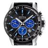 Festina Timeless Cronógrafo Correa de piel Esfera negra Cuarzo F20561-6 100M Reloj para hombre