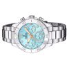 Festina Boyfriend Cronógrafo con detTodoses de cristal, esfera azul, cuarzo F20603-4 100M Reloj para mujer