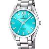 Reloj Festina Alegría de acero inoxidable con esfera turquesa y cuarzo F20622-D para mujer