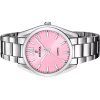 Reloj Festina Boyfriend de acero inoxidable con esfera rosa y cuarzo F20622-M para mujer