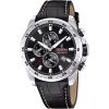 Festina Timeless Cronógrafo Correa de piel Esfera negra Cuarzo F20692-4 100M Reloj para hombre