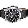 Festina Timeless Cronógrafo Correa de piel Esfera negra Cuarzo F20692-4 100M Reloj para hombre