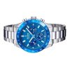 Festina Reloj cronógrafo de cerámica de acero inoxidable con esfera azul de cuarzo F20693-4 100M para mujer