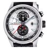 Festina Timeless Cronógrafo Correa de piel Esfera plateada Cuarzo F20695-1 100M Reloj para hombre