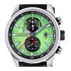 Festina Timeless Cronógrafo Correa de piel Esfera verde Cuarzo F20695-3 100M Reloj para hombre