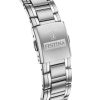 Festina Timeless Chronograph - Reloj de cuarzo para hombre, acero inoxidable, esfera negra, F20704-3, 100 m