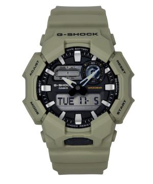 Reloj analógico digital Casio G-Shock GA-010-5A de cuarzo con correa de resina de base biológica y esfera negra, 200 m, para hom