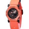 Reloj analógico digital Casio G-Shock GA-2300FL-4A de cuarzo con correa de resina naranja y base biológica, 200 m, para hombre