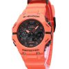 Reloj Casio G-Shock analógico digital con enlace para teléfono inteligente, correa de resina naranja de base biológica, esfera g