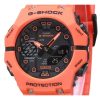 Reloj Casio G-Shock analógico digital con enlace para teléfono inteligente, correa de resina naranja de base biológica, esfera g