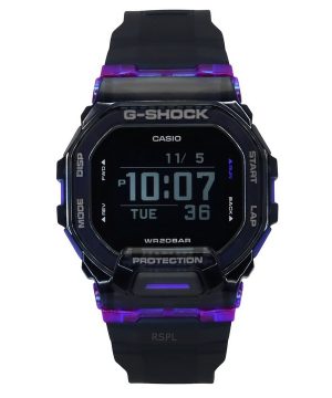 Reloj Casio G-Shock G-Squad Digital Smartphone Link con correa de resina de cuarzo GBD-200SM-1A6 200M para hombre