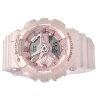 Reloj analógico digital Casio G-Shock de resina de base biológica con esfera rosa de cuarzo GMA-S110ST-4A 200M para mujer