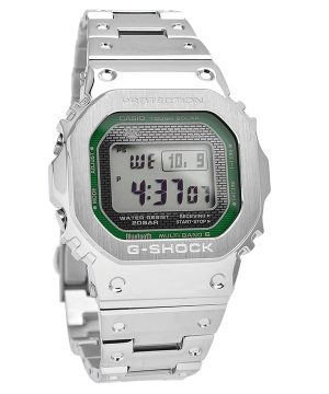 Reloj Casio G-Shock GMW-B5000D-3 digital resistente y de metal con energía solar y correa de piel de 200 m para hombre