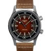 Reloj automático Longines Legend Diver con correa de piel y esfera marrón L3.774.4.60.2 300M para hombre