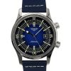 Reloj Longines Legend Diver automático con correa de piel y esfera azul L3.774.4.90.2 300M para hombre