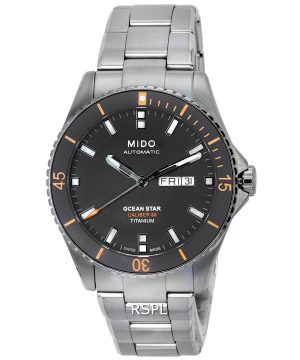 Mido Ocean Star 200 Esfera antracita Automático Diver&#39,s M026.430.44.061.00 M0264304406100 200M Reloj para hombre